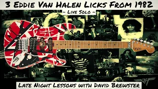 3 Eddie Van Halen Licks From 1982