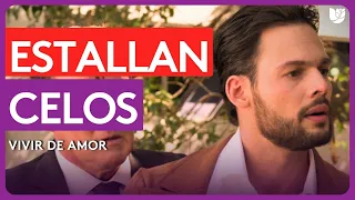 José Emilio estalla de celos al ver a Angelli con Renato | Vivir de Amor | Capítulo 26