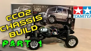 Tamiya CC02 Mercedes Benz G500 RC Build Video Part 1- 1/10 RC 4wd Cross Country Chassis item 58675