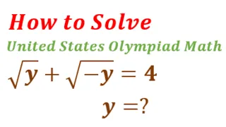 US Olympiad Maths Problem | A Nice Algebra Math Challenge. 🧠