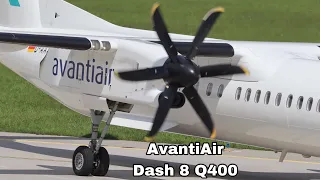 Engine Start-up at INNSBRUCK | AvantiAir | D-AASH | Dash 8Q400 | #Avantiair