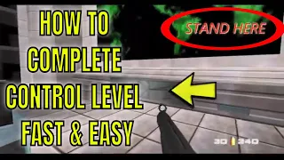 GOLDENEYE 007 HOW TO COMPLETE CONTROL LEVEL FAST & EASY