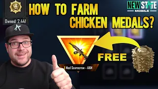 😍HOW TO FARM CHICKEN MEDALS? LEGENDARY ITEM FOR FREE! | New State Mobile
