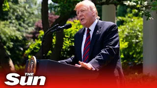 President Donald Trump speaks at the White House Rose Garden - Watch again