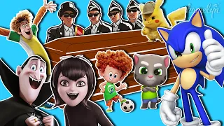 Pikachu & Talking Tom & Sonic the Hedgehog & Hotel Transylvania 3 - Coffin Dance Meme Song (COVER)