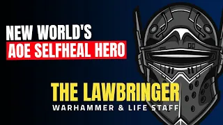 New World - THE LAWBRINGER (FULL STRENGTH) PvE/AoE Build - HEAL FOR 50% DAMAGE DONE