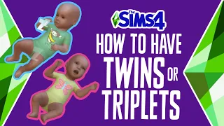 How to Have Twins or Triplets in The Sims 4 (WITHOUT MODS OR CHEATS) 🍼👶