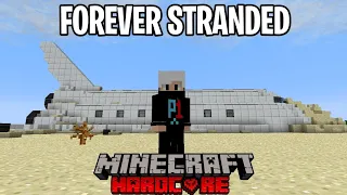 My Plane Crashed on a Deserted Island | 100 Days on Forever Stranded in Minecraft Hardcore #1