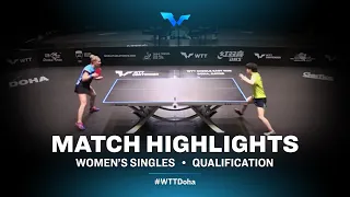 Odo Satsuki vs  Yana Noskova  | WTT Contender Doha 2021 | Women's Singles | QUAL Highlights