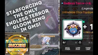 Starforcing The ONLY Endless Terror [Gloom Ring] in GMS! [at the time, old video]