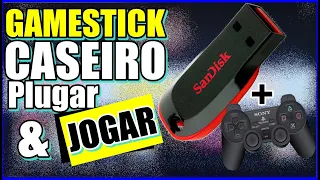 COMO FAZER "GAMESTICK" CASEIRO | JOGUE SEM PRECISAR INSTALAR NADA DIRETO NO PENDRIVE COM JOYSTICK