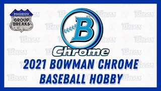 2021 Bowman Chrome Baseball Hobby - 12 Box Case Break #3