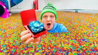 Hiding $100,000 DIAMOND In 50 MILLION ORBEEZ!