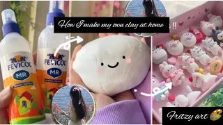 ✨️How I make my own diy AIR DRY CLAY at home~(Basic tutorial + small tips) aka cold porcelain caly