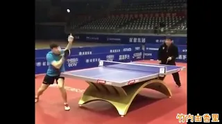 150  Table Tennis As a result of trying to see if an amateur can return Ma Long's serve