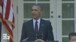 Watch President Obama's final turkey pardoning