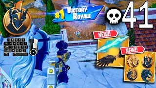 41 Elimination Solo Vs Squads  "Zero Build" Gameplay Win (Fortnite 5 chapter season 2)