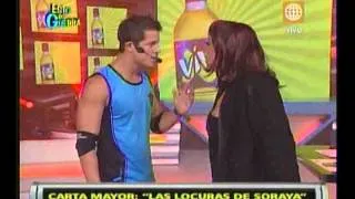 Esto es Guerra: Gino interpreta escena junto a Soraya - 07/03/2013