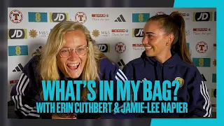 "They're not STINKING!" 🎒 | What's in My Bag? Erin Cuthbert & Jamie-Lee Napier | SWNT