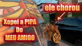 CHOROU com a PIPA MURCHA que devolvi pra ele - dia de CRUZA na ÁGUA SANTA