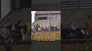 Shocking Prison Riot Exposes Horrifying Inmate Actions 😱😱 #shorts