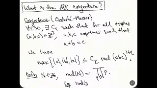 ABC Intro - part 1 - What is the ABC conjecture?