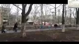 Кадры от очевидцев. Донецк, Текстильщик последствия обстрела 4 февраля