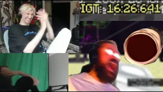 xQc Reacts To Forsen Almost Getting A Sub 18 Minecraft Speedrun