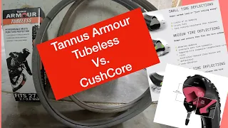 Tire Inserts: Tannus Tubeless vs. Cushcore