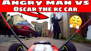 Crazy Man vs FPV RC Car In N Out Troll Prank