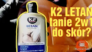 K2 LETAN tanio czyści i zabezpiecza skórzaną tapicerkę? 2w1 | HANDLUJTYM #detailing