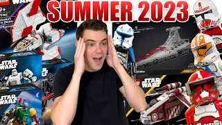 EVERY LEGO Star Wars SUMMER 2023 Set! FULL RUMOR UPDATE! (CLONE WARS, AHSOKA, MECHS, & MANDALORIAN)