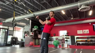 TRX: Kettlebell Single Arm Rotational Row