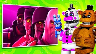 Freddy and Funtime Freddy REACT to TF2 VS FNAF!