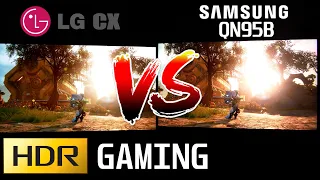 Samsung QN95B vs LG OLED CX - Side By Side Comparison - Gaming HDR - Which one is better for Gaming?