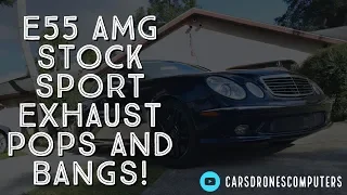 E55 Cold Start and Exhaust Sound Stock AMG Exhaust | RaceIQ Stage 1 Tune |