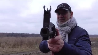 AKM (Modernised AK-47) full auto blank firing (in English)
