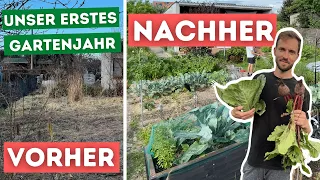 Vorher / Nachher extrem verwahrloster Kleingarten | Garten Makeover | Jahresrückblick 2021 |  Teil 2