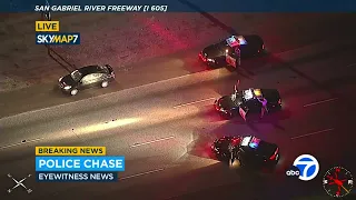 FULL CHASE: Authorities chasing DUI suspect in San Gabriel Valley