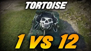 Tortoise - 1 vs 12 - 12,4K Damage - 12 Kills - World of Tanks