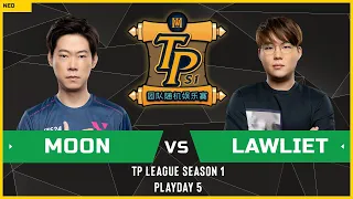 WC3 - TP League S1 - Playday 5: [NE] Moon vs LawLiet [NE]