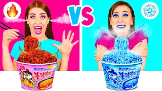 Hot vs Cold Food Challenge | Funny Food Situations by PaRaRa