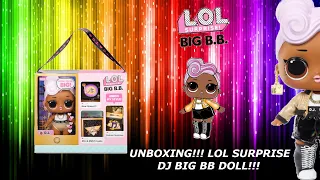 NEW LOL Surprise Big BB DJ Doll! Unboxing Review!