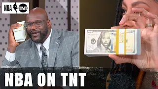 Shaq Tries To Pay Jamal With Shaq Bucks After The Nuggets Lose To The Suns 💀 | NBA on TNT