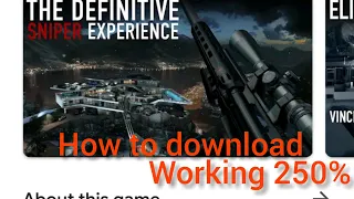 How to download Hitman sniper on Android 2022|Free full version||Industrious Gamer.