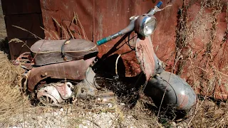 Will It Run After 30 Years?! Abandoned 1960 Soviet motorcycle Vespa