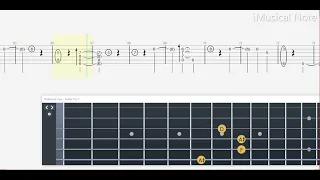 Guitar TAB - Lion King - King of Pride Rock : Hans Zimmer | Tutorial Sheet Lesson #iMn