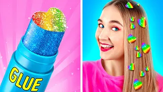 AWESOME SCHOOL HACKS || Easy DIY Supplies! Cool and Bright Hacks for Girls By 123 GO! LIVE