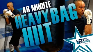 40 Minute Heavy BAG HIIT | NateBowerFitness