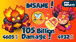 MADNESS!!! 105 Billion Damage by Meteor vs Max Inquisitor! PVP Rush Royale